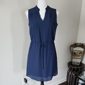 Maurices Blue Sleeveless V-Neck Sundress